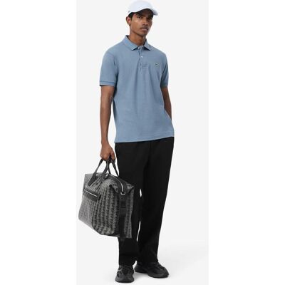 Polo manches courtes Lacoste L 12.12 bleu chiné - L - Publicité Polo manches courtes Lacoste L 12.12 bleu chiné - L - Publicité
