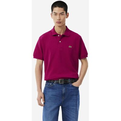 Polo manches courtes Lacoste L 12.12 fuchsia - S - Publicité Polo manches courtes Lacoste L 12.12 fuchsia - S - Publicité