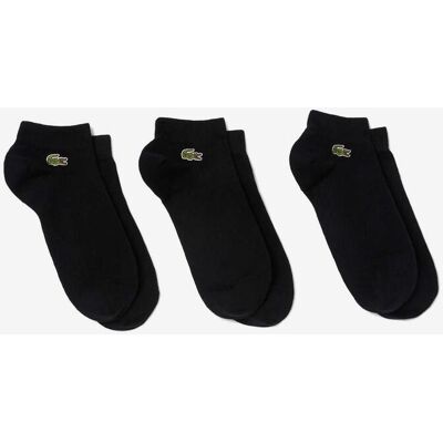 Chaussettes Lacoste Sport Short noir pur (3 paires) - 35-38 - Publicité Chaussettes Lacoste Sport Short noir pur (3 paires) - 35-38 - Publicité