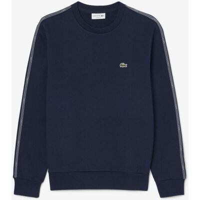 Sweat-shirt Lacoste Stripe Band Fleece bleu marine - XS - Publicité Sweat-shirt Lacoste Stripe Band Fleece bleu marine - XS - Publicité