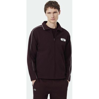 Sweat Lacoste Tennis Heritage Badge Accent Full Zip bordeaux blanc - XL - Publicité Sweat Lacoste Tennis Heritage Badge Accent Full Zip bordeaux blanc - XL - Publicité