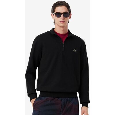 Sweat-shirt Lacoste à col montant demi-zip noir pur - M - Publicité Sweat-shirt Lacoste à col montant demi-zip noir pur - M - Publicité