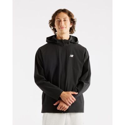 Veste à capuche New Balance Utility Stretch Woven noir - M - Publicité Veste à capuche New Balance Utility Stretch Woven noir - M - Publicité