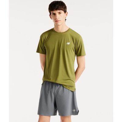 T-shirt manches courtes New Balance Sport Essentials Utility vert olive - XL - Publicité T-shirt manches courtes New Balance Sport Essentials Utility vert olive - XL - Publicité