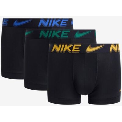 Boxer Nike Trunk Logo noir bleu vert (3 unités) - S - Publicité Boxer Nike Trunk Logo noir bleu vert (3 unités) - S - Publicité