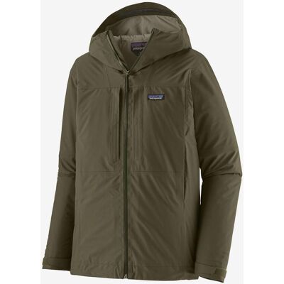 Veste à capuche Patagonia Insulated Boulder Fork Rain vert kaki - M - Publicité Veste à capuche Patagonia Insulated Boulder Fork Rain vert kaki - M - Publicité
