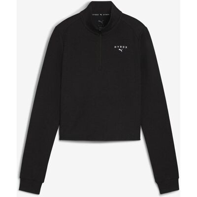 T-shirt Puma x HYROX Cloudspun Half Zip manches longues noir pur femme - XS - Publicité T-shirt Puma x HYROX Cloudspun Half Zip manches longues noir pur femme - XS - Publicité
