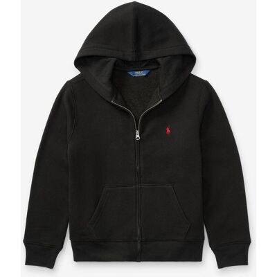 Sweat à capuche Ralph Lauren Molleton Full Zip noir junior - S - Publicité Sweat à capuche Ralph Lauren Molleton Full Zip noir junior - S - Publicité