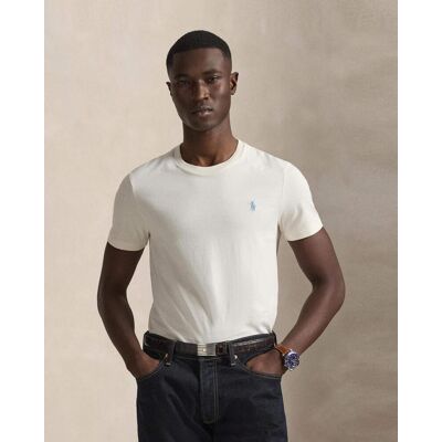 T-shirt Ralph Lauren Custom Slim Fit manches courtes blanc bleu - S - Publicité T-shirt Ralph Lauren Custom Slim Fit manches courtes blanc bleu - S - Publicité