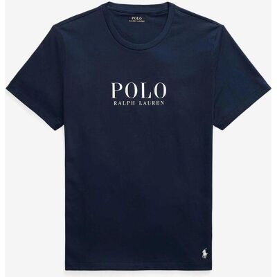 T-shirt Ralph Lauren Logo Cotton Sleep manche courte bleu marine blanc - S - Publicité T-shirt Ralph Lauren Logo Cotton Sleep manche courte bleu marine blanc - S - Publicité
