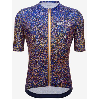 Maillot Santini x K-Way Point manches courtes bleu marine orange - Coupe Slim - XL - Publicité Maillot Santini x K-Way Point manches courtes bleu marine orange - Coupe Slim - XL - Publicité