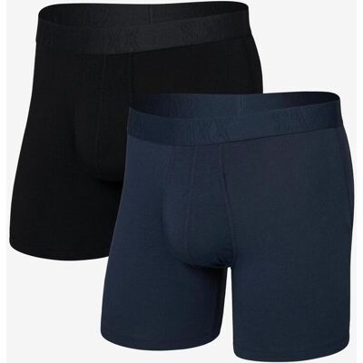Boxer SAXX Undercover bleu marine noir pack 2 unités - M - Publicité Boxer SAXX Undercover bleu marine noir pack 2 unités - M - Publicité