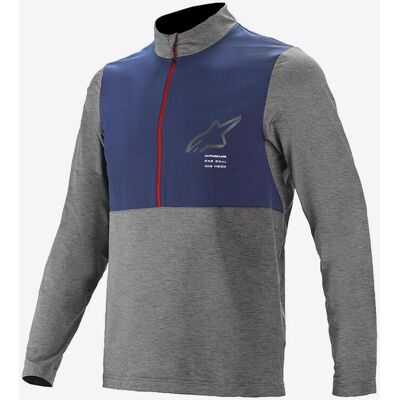 T-shirt AlpineStars Nevada manche longue gris bleu - S - Publicité T-shirt AlpineStars Nevada manche longue gris bleu - S - Publicité