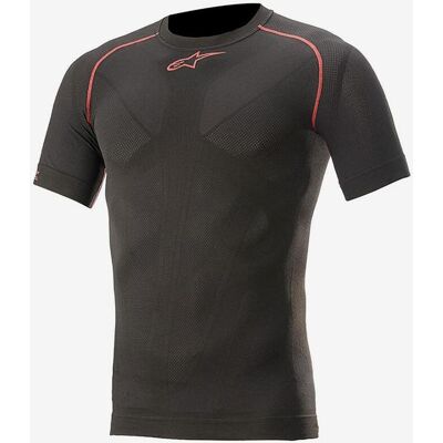 Maillot de corps Alpinestars Tech manche courte noir rouge - XL-XXL - Publicité Maillot de corps Alpinestars Tech manche courte noir rouge - XL-XXL - Publicité