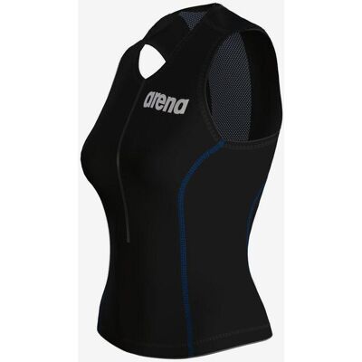 Haut de triathlon Arena ST 2.0 - Femme - Noir Bleu - Publicité Haut de triathlon Arena ST 2.0 - Femme - Noir Bleu - Publicité