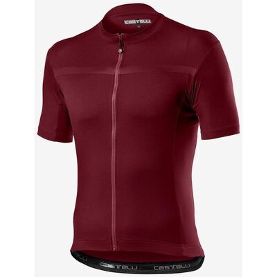 Maillot Castelli Classifica à manches courtes rouge foncé - Vêtement de cyclisme - Publicité Maillot Castelli Classifica à manches courtes rouge foncé - Vêtement de cyclisme - Publicité