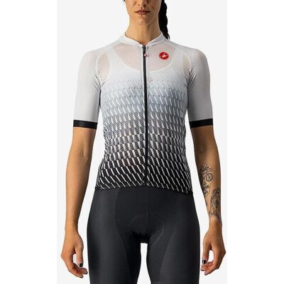 Maillot Castelli Climber's 2.0 Rosso Corsa manche courte blanc argenté noir femme - L - Publicité Maillot Castelli Climber's 2.0 Rosso Corsa manche courte blanc argenté noir femme - L - Publicité