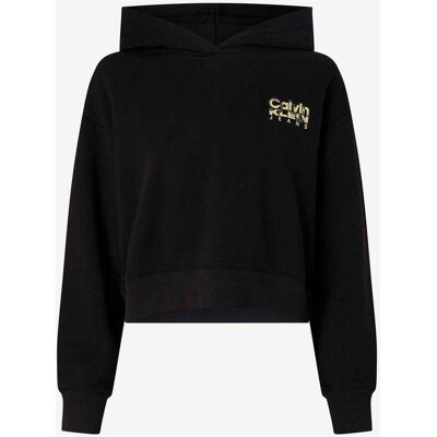 Sweatshirt à capuche Calvin Klein Jeans Colorful Artwork noir vert femme - XS - Publicité Sweatshirt à capuche Calvin Klein Jeans Colorful Artwork noir vert femme - XS - Publicité