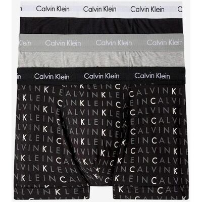 Boxer Calvin Klein Style Classic noir gris (3 unités) - S - Publicité Boxer Calvin Klein Style Classic noir gris (3 unités) - S - Publicité