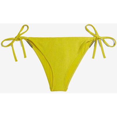 Bas de bikini Calvin Klein String Side Tie Intense Power jaune noir femme - XS - Publicité Bas de bikini Calvin Klein String Side Tie Intense Power jaune noir femme - XS - Publicité