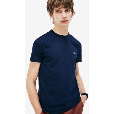 T-shirt Lacoste Pima manche courte bleu foncé - L - Publicité T-shirt Lacoste Pima manche courte bleu foncé - L - Publicité