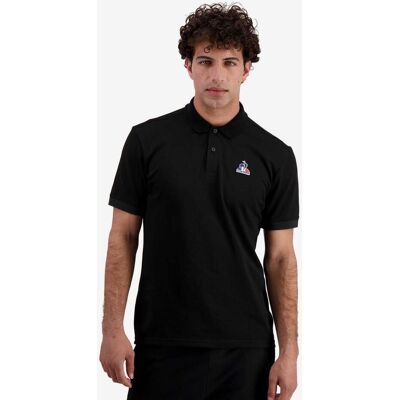 Polo Le Coq Sportif Essentiels Nº1 manche courte noir intense - M - Publicité Polo Le Coq Sportif Essentiels Nº1 manche courte noir intense - M - Publicité