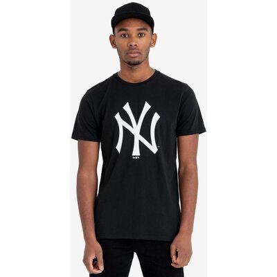 T-shirt New Era MLB Regular Logo manche courte New York Yankees noir blanc - M - Publicité T-shirt New Era MLB Regular Logo manche courte New York Yankees noir blanc - M - Publicité