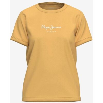 T-shirt Pepe Jeans Wendy manche courte jaune blanc femme - XS - Publicité T-shirt Pepe Jeans Wendy manche courte jaune blanc femme - XS - Publicité