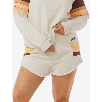 Pantalon court Rip Curl Block Party Pista beige orange marron femme. - L - Publicité Pantalon court Rip Curl Block Party Pista beige orange marron femme. - L - Publicité