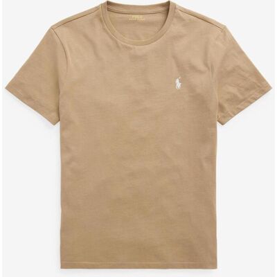 T-shirt Ralph Lauren Custom Slim Fit à manches courtes marron sable - M - Publicité T-shirt Ralph Lauren Custom Slim Fit à manches courtes marron sable - M - Publicité