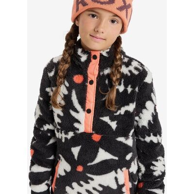 Polaire Roxy Alabama noir blanc orange fille - 14 - Publicité Polaire Roxy Alabama noir blanc orange fille - 14 - Publicité