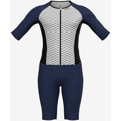 Combinaison de triathlon Sailfish Aerosuit Pro 3 blanc bleu marine femme - L - Publicité Combinaison de triathlon Sailfish Aerosuit Pro 3 blanc bleu marine femme - L - Publicité