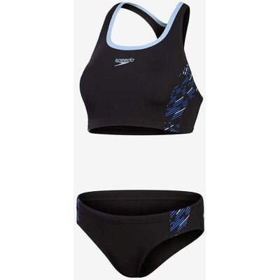 Bikini Speedo Placement Racerback noir bleu femme - 32 - Publicité Bikini Speedo Placement Racerback noir bleu femme - 32 - Publicité