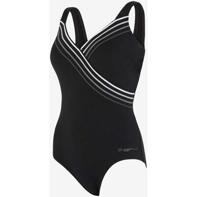 Maillot de bain Zoggs Suffolk Concealed One Piece noir gris blanc femme - 44 - Publicité Maillot de bain Zoggs Suffolk Concealed One Piece noir gris blanc femme - 44 - Publicité