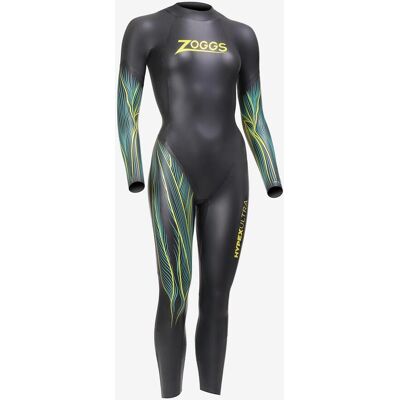 Combinaison en néoprène Zoggs Hypex Ultra noir bleu jaune femme - M - Publicité Combinaison en néoprène Zoggs Hypex Ultra noir bleu jaune femme - M - Publicité