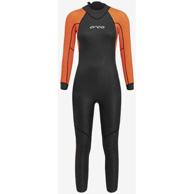 Combinaison néoprène Orca Vitalis Hi-Vis Open Water manche longue noir orange femme - XS - Publicité Combinaison néoprène Orca Vitalis Hi-Vis Open Water manche longue noir orange femme - XS - Publicité