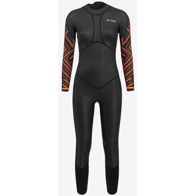 Combinaison néoprène Orca Breast Stroke Open Water manche longue noir orange blanc femme - S - Publicité Combinaison néoprène Orca Breast Stroke Open Water manche longue noir orange blanc femme - S - Publicité