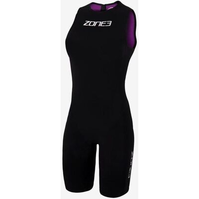 Combinaison de triathlon Zone3 Streamline Swimskin sans manches noir lila femme - XS - Publicité Combinaison de triathlon Zone3 Streamline Swimskin sans manches noir lila femme - XS - Publicité