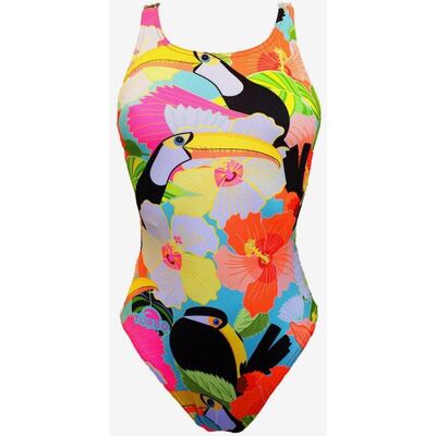 Maillot de bain de natation Turbo Tropic Vibes multicolore - S - Publicité Maillot de bain de natation Turbo Tropic Vibes multicolore - S - Publicité
