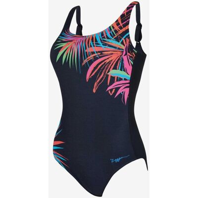 Maillot de bain Zoggs Adjustable Scoopback bleu marine rose orange femme - 36 - Publicité Maillot de bain Zoggs Adjustable Scoopback bleu marine rose orange femme - 36 - Publicité