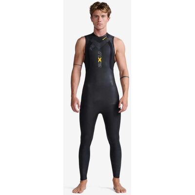 Combinaison néoprène 2XU Propel 1 sans manches noir jaune - XS - Publicité Combinaison néoprène 2XU Propel 1 sans manches noir jaune - XS - Publicité