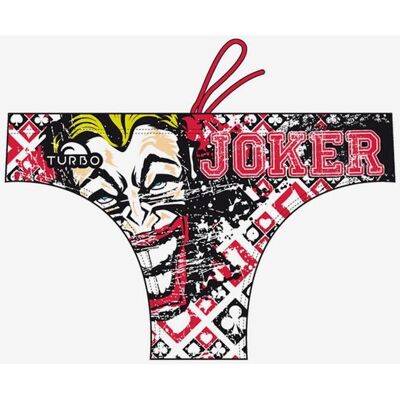 Maillot de bain de waterpolo Turbo Joker Cards rouge noir - S - Publicité Maillot de bain de waterpolo Turbo Joker Cards rouge noir - S - Publicité