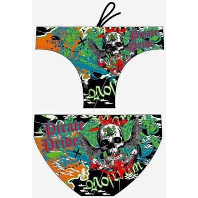 Maillot de bain de natation Turbo Pirate Treasure noir - S - Publicité Maillot de bain de natation Turbo Pirate Treasure noir - S - Publicité