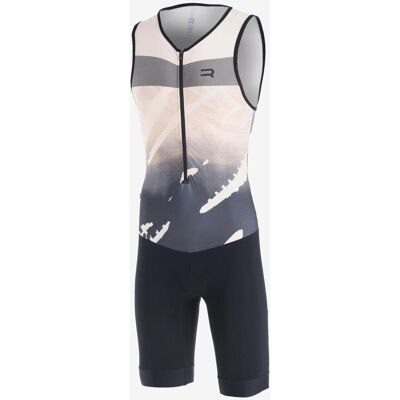 Combinaison de triathlon Finisseur Pro Illusion sans manches blanc gris noir - XS - Publicité Combinaison de triathlon Finisseur Pro Illusion sans manches blanc gris noir - XS - Publicité