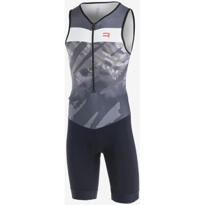 Combinaison de triathlon Finisseur Pro Illusion sans manches gris clair noir - XXL - Publicité Combinaison de triathlon Finisseur Pro Illusion sans manches gris clair noir - XXL - Publicité
