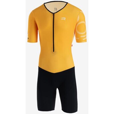 Triathlon Finisseur Core Fever manches courtes jaune noir - S - Publicité Triathlon Finisseur Core Fever manches courtes jaune noir - S - Publicité