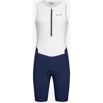 Trifonction Orca Athlex Race Suit V2 blanc bleu marine - L - Publicité Trifonction Orca Athlex Race Suit V2 blanc bleu marine - L - Publicité