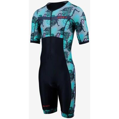 Combinaison de triathlon Zone3 Activate+ noir bleu lilas - S - Publicité Combinaison de triathlon Zone3 Activate+ noir bleu lilas - S - Publicité