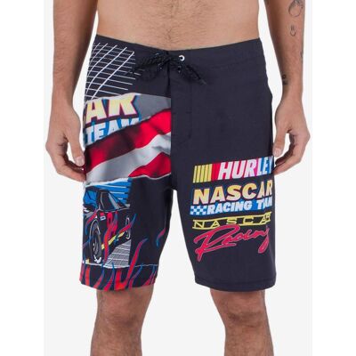 Maillot de bain Hurley Phantom-Eco Nascar Racing noir rouge bleu - 28 - Publicité Maillot de bain Hurley Phantom-Eco Nascar Racing noir rouge bleu - 28 - Publicité