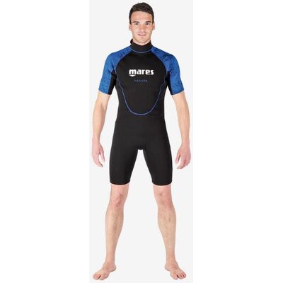 Combinaison en néoprène Mares Manta Shorty manches courtes noir bleu - 1 - Publicité Combinaison en néoprène Mares Manta Shorty manches courtes noir bleu - 1 - Publicité